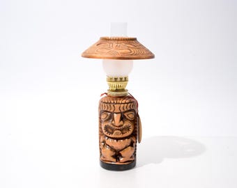 Vintage Tiki Oil Lamp Retro 1970s