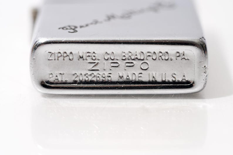 Vintage 1947-1948 Zippo Feuerzeug – Perot Malting Co. Werbung – Voll funktionsfähig mit Originaleinsatz! Bild 8