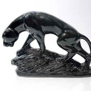 Vintage ceramic black panther - Etsy 日本