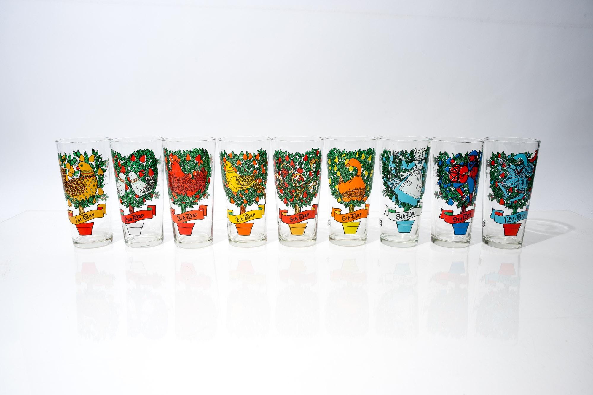 Vintage Drinking Glasses 12 - Etsy