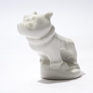 Vintage Bulldogge Figur, Keramik Mack, 6,5 cm groß