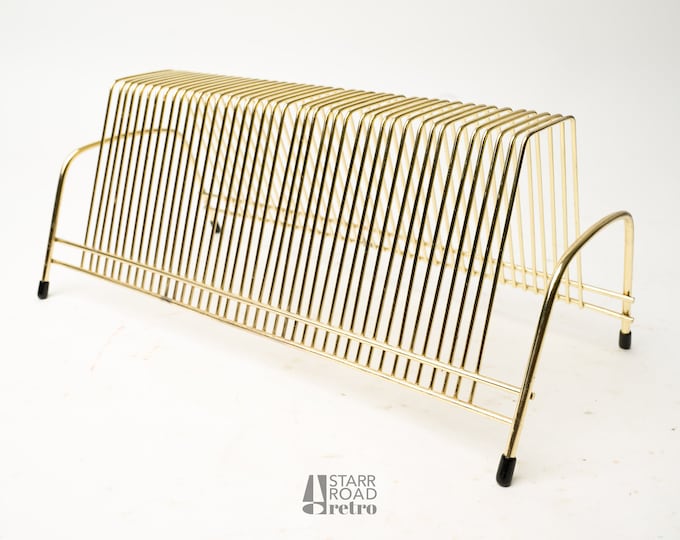 Vintage Wire Metal Record Holder Music 45s Mail Holder Etsy