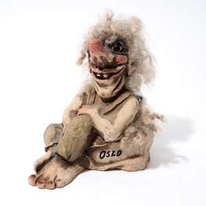Vintage Fosse-Troll Oslo Model Number 152 from 1992, Troll Figurine, Retro Vintage 1990s