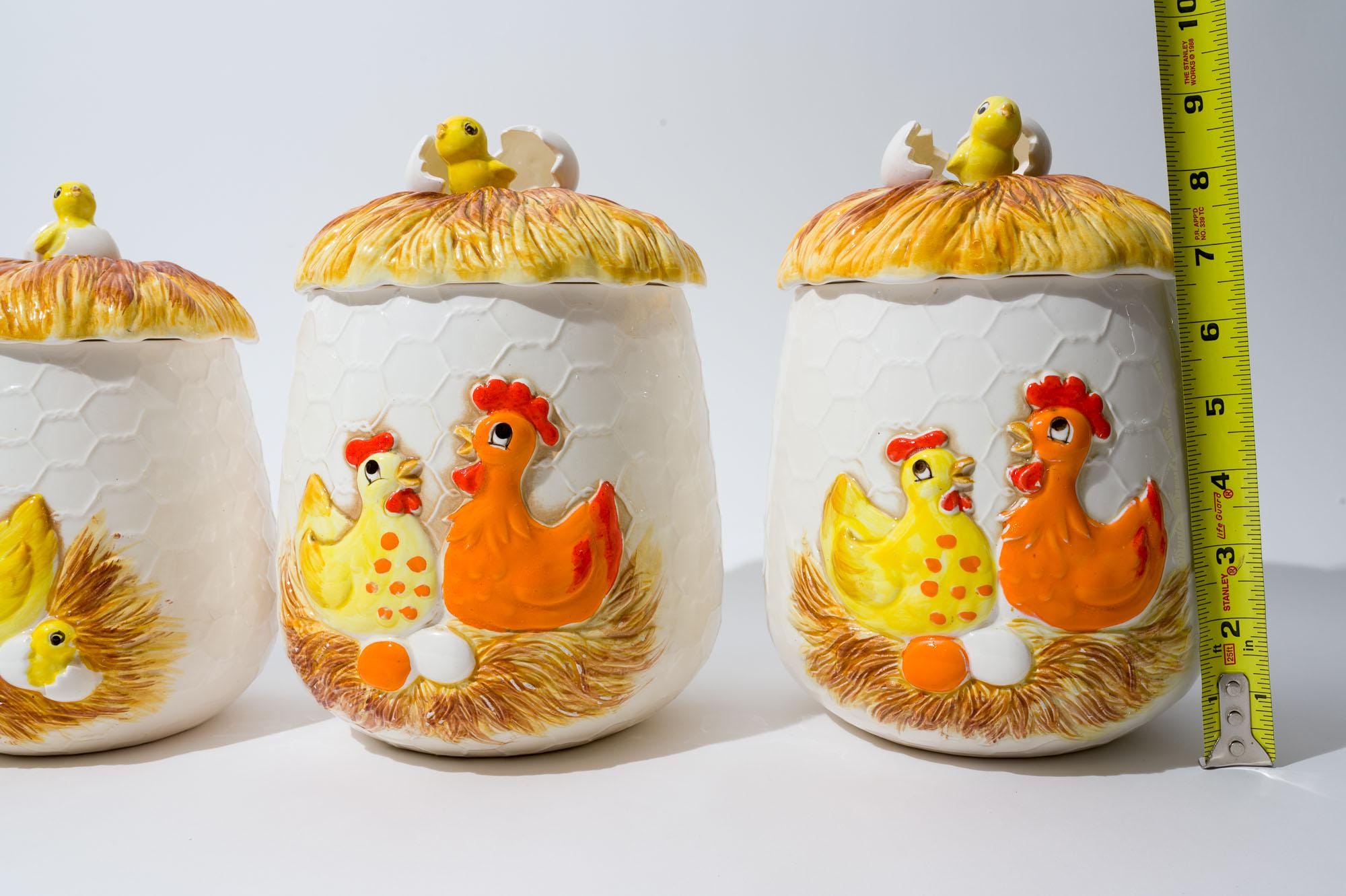 Kitchen Canisters, Chickens, Sears, Sold Individually, 1970s