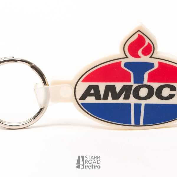 Vintage Amoco Logo Key Chain or Fob, 1998-2004