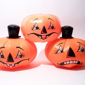 citrouilles d&#39;Halloween vintage, recto-verso, VENDUES INDIVIDUELLEMENT