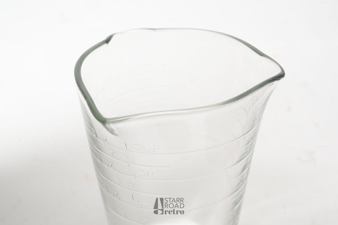Vintage Triple Spout Measuring Cup 8 Ounce Clear Etsy