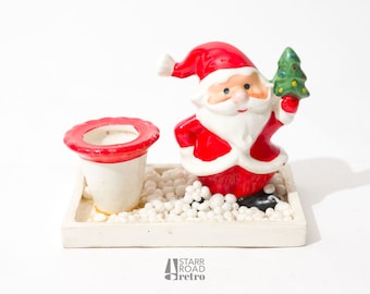 Holt Howard Santa Candle Holder, Vintage Christmas, AS IS