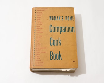Livre de cuisine vintage, livre de cuisine pour compagnon de femme, 1944, édition Wartime, Seconde Guerre mondiale