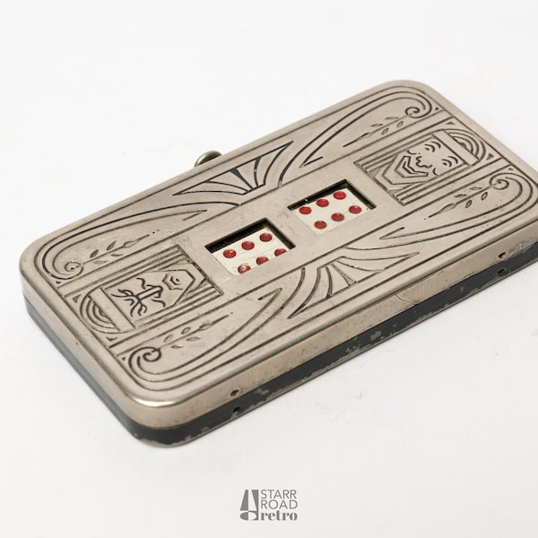 Vintage Dice Game, Demley Auto-Dice, Pocket Size, Mechanical Dice, 1920s, 1930s
