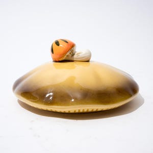 Vintage Merry Mushroom Canister Lid, LID ONLY