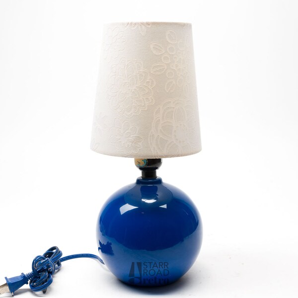 Blue Table Lamp Etsy