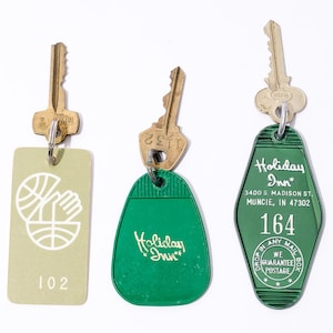 Porte-clés de chambre d&#39;hôtel, Holiday Inn, casier d&#39;aéroport BWI, choisissez votre clé, v. Années 80