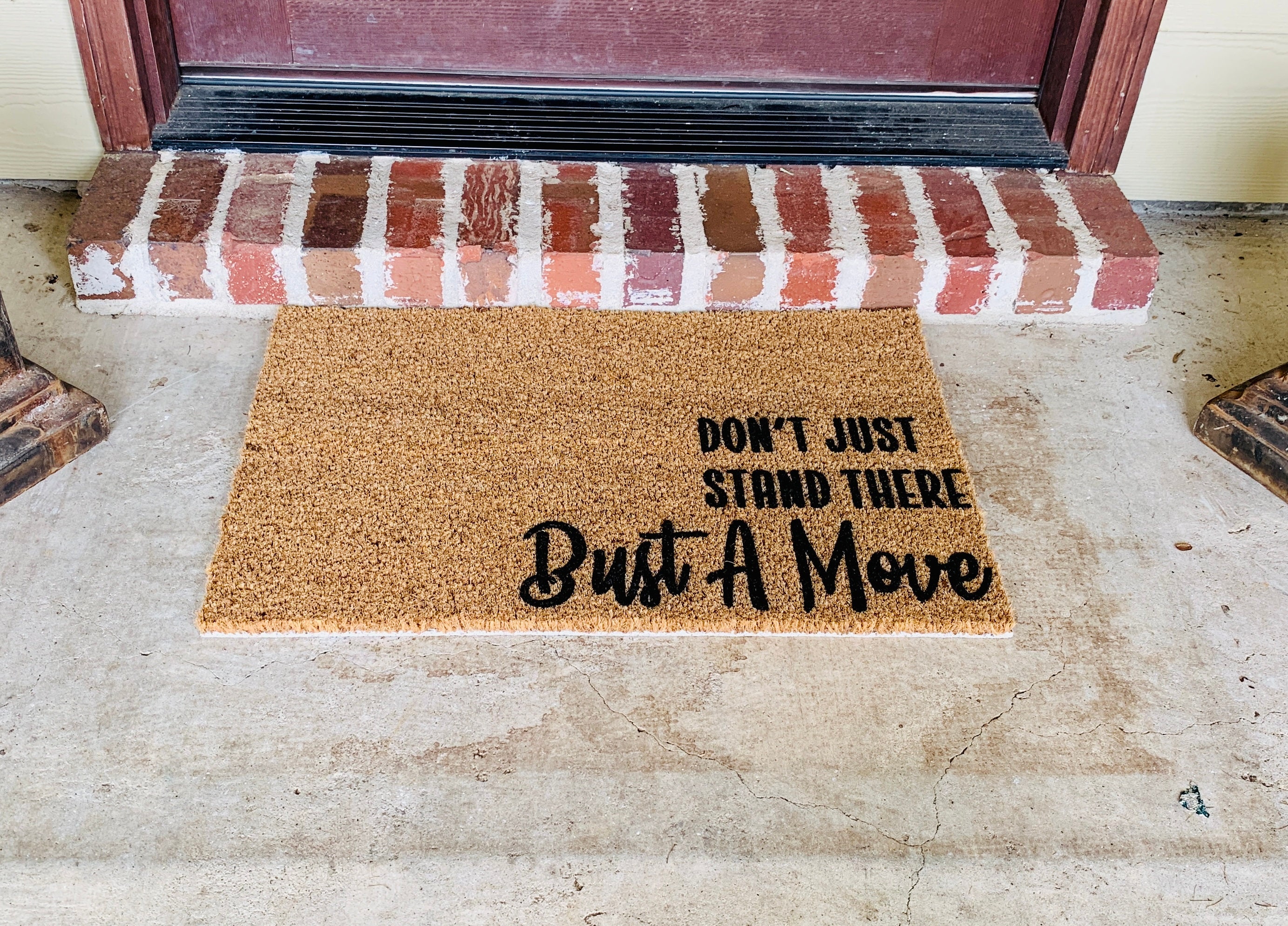 Bust a Move Doormat Etsy