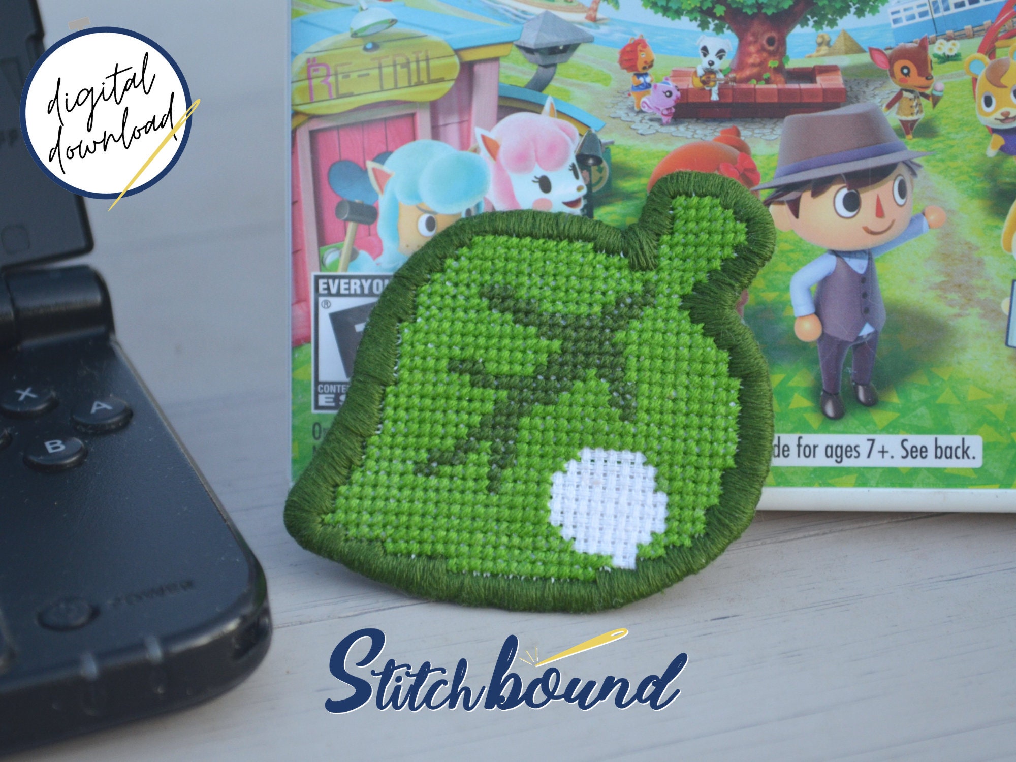 Pate Mini Cross Stitch Pattern DIY Pins and Patches Digital Download