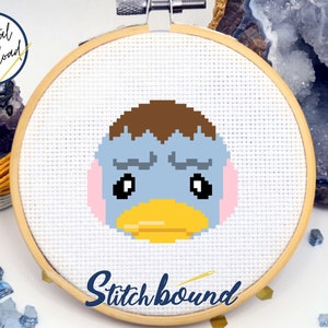 Pate Mini Cross Stitch Pattern DIY Pins and Patches Digital Download