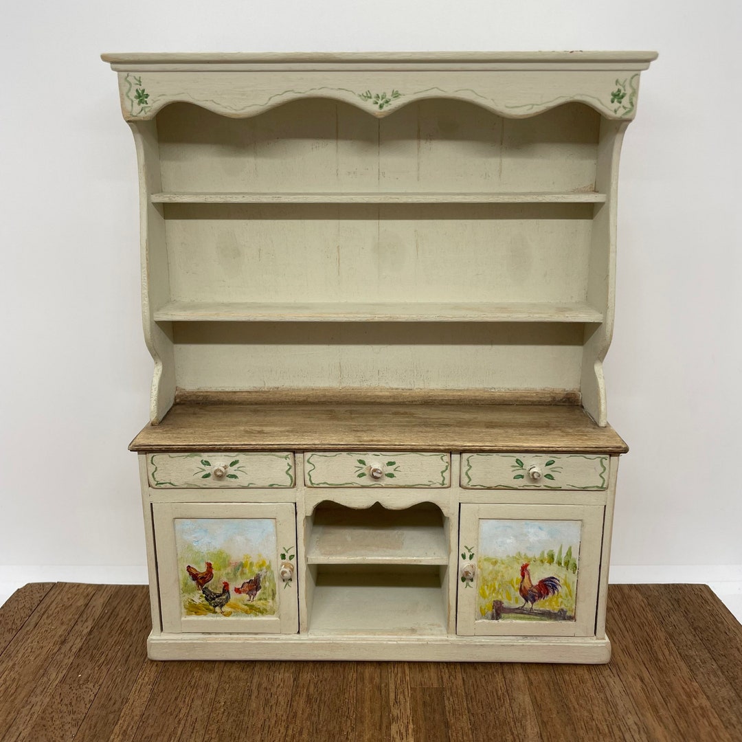 Miniature Handmade Hutch, 1/12 Scale Etsy