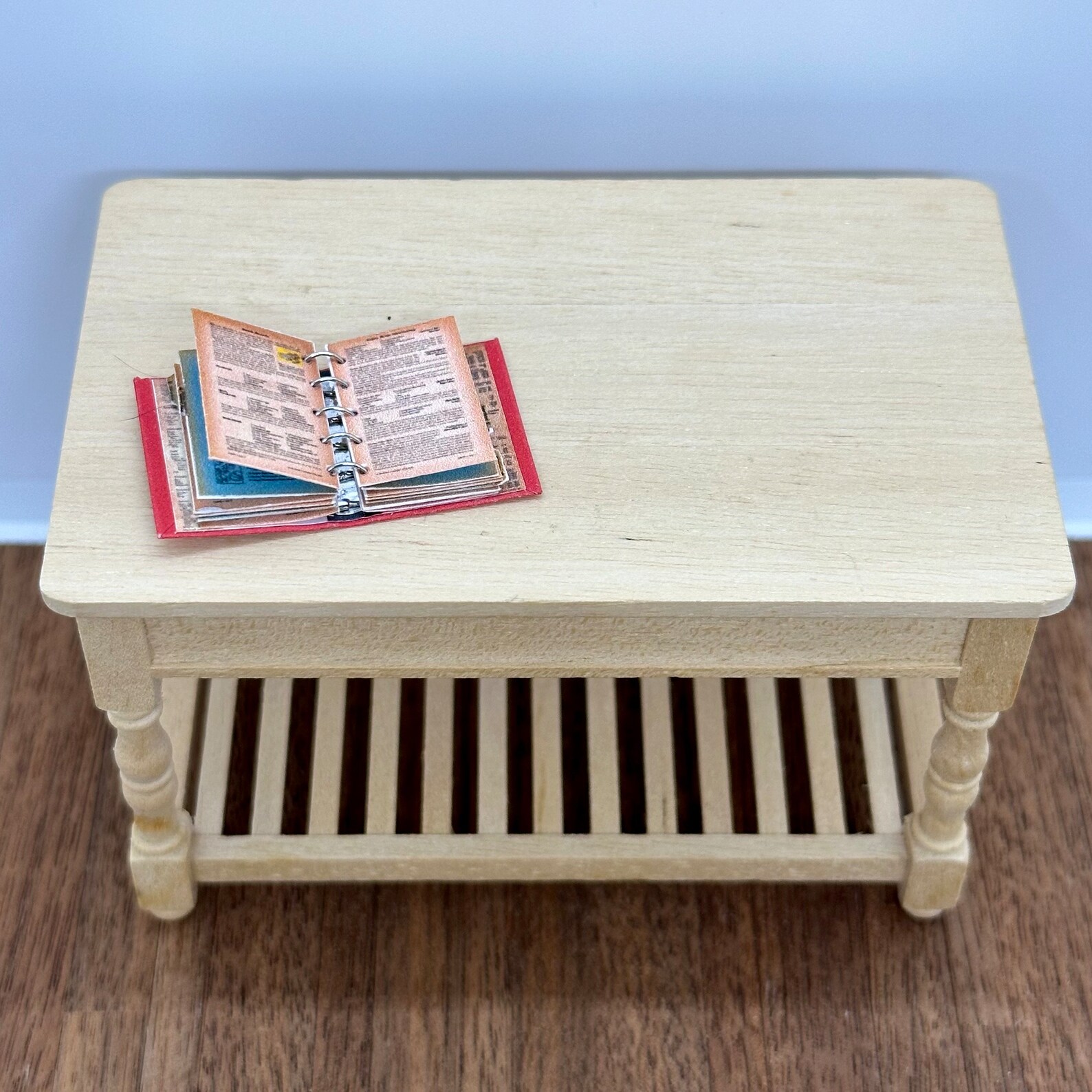 Miniature Handmade Cookbook With Turning Pages, 1/12 Scale - Etsy