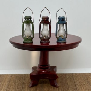 Miniature handmade old fashion gas lantern, 1/12 scale