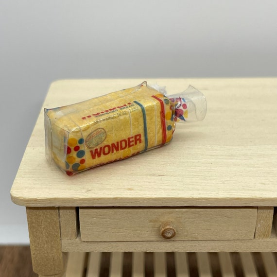 Miniature Wonder Bread Loaf 1:12 Scale - Miniature Food - Doll Food -  Ornament - Miniature loaf - Little Day Miniatures
