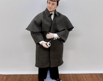 Bambola in miniatura realizzata a mano, scala 1/12