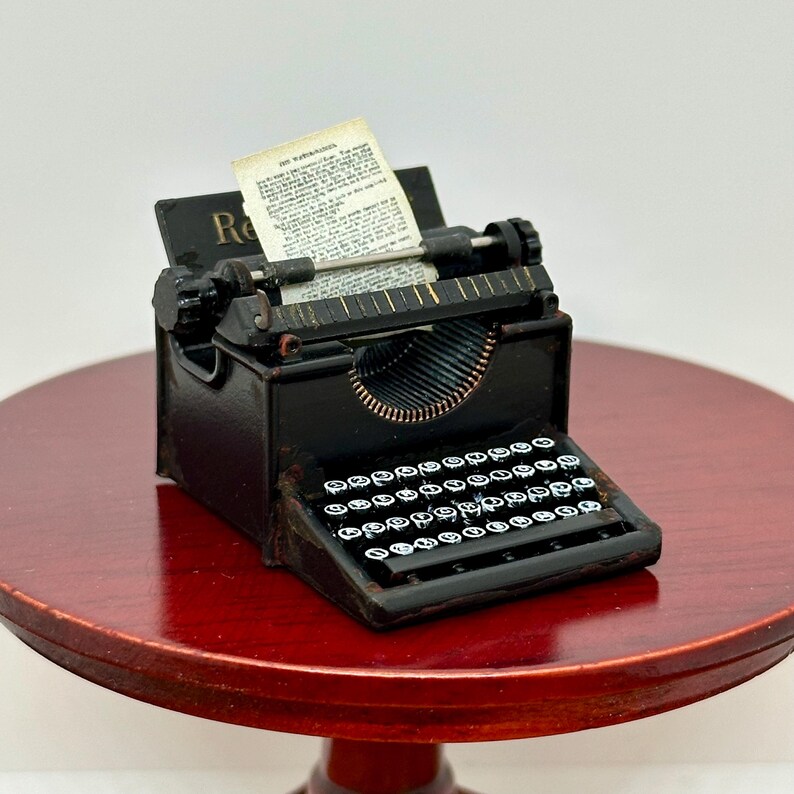 Typewriter Mini Notebook Miniature Handmade Vintage Typewriter, 1/12 Scale - Etsy