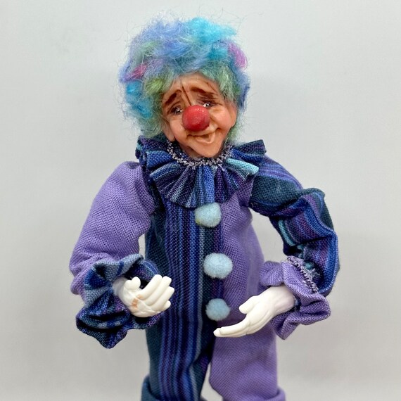 Miniature Handmade Clown Doll, 1/12 Scale - Etsy