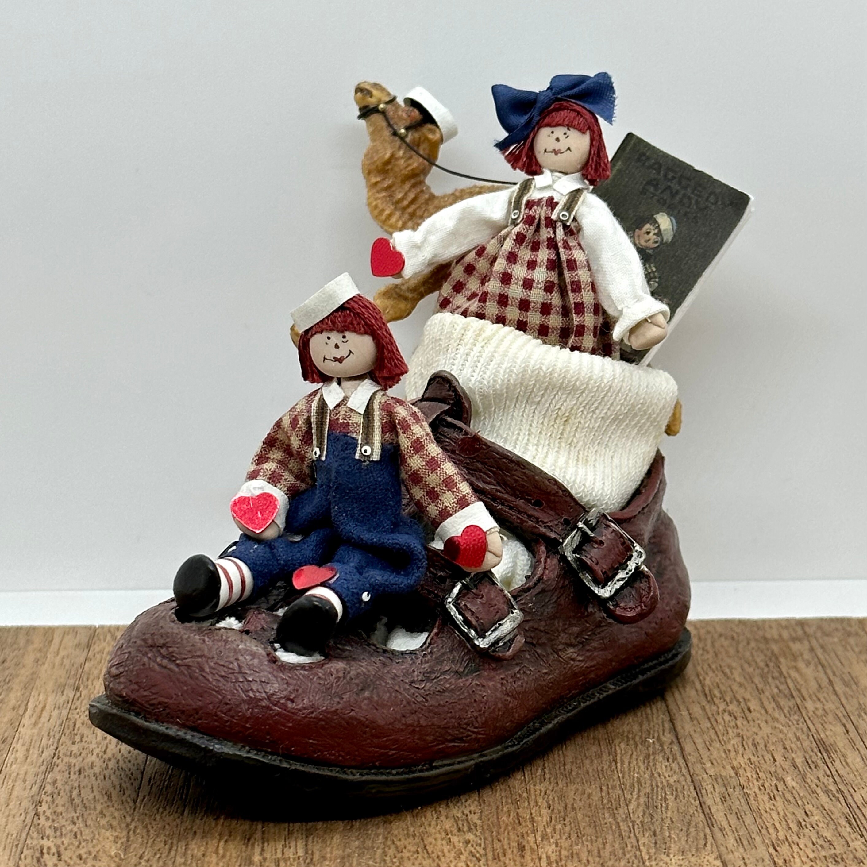 Miniature Handmade Raggedy Ann & Andy in Maryjane Shoe - Etsy