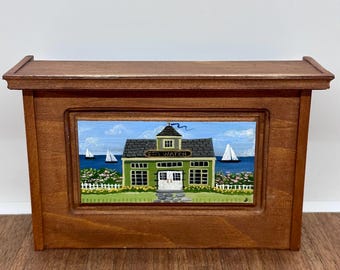 Mostrador de bar/tienda en miniatura hecho a mano, escala 1/12