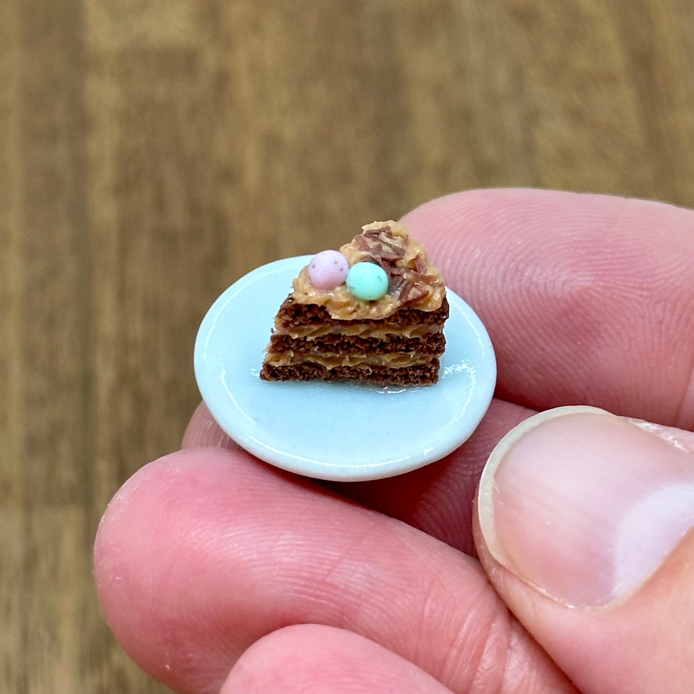 ミニチュア手作りイースターケーキとスライス、1/12スケール - Etsy 日本
