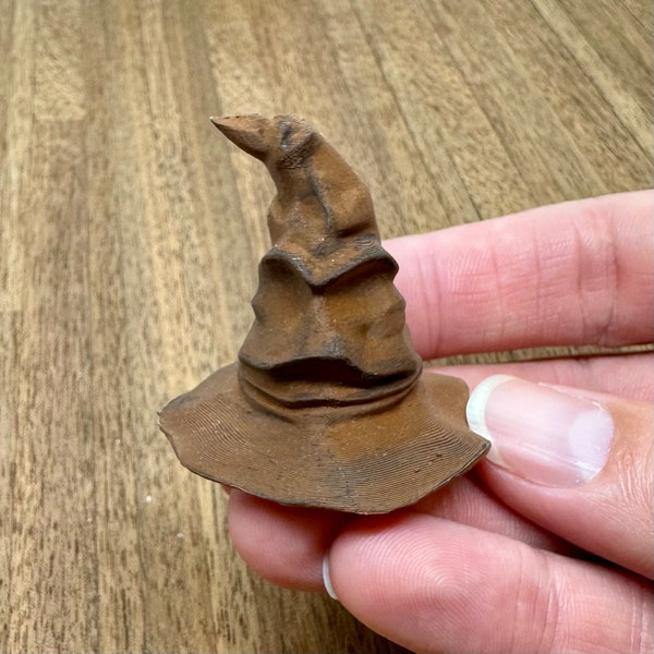 Miniature HP sorting hats, 1/12 scale