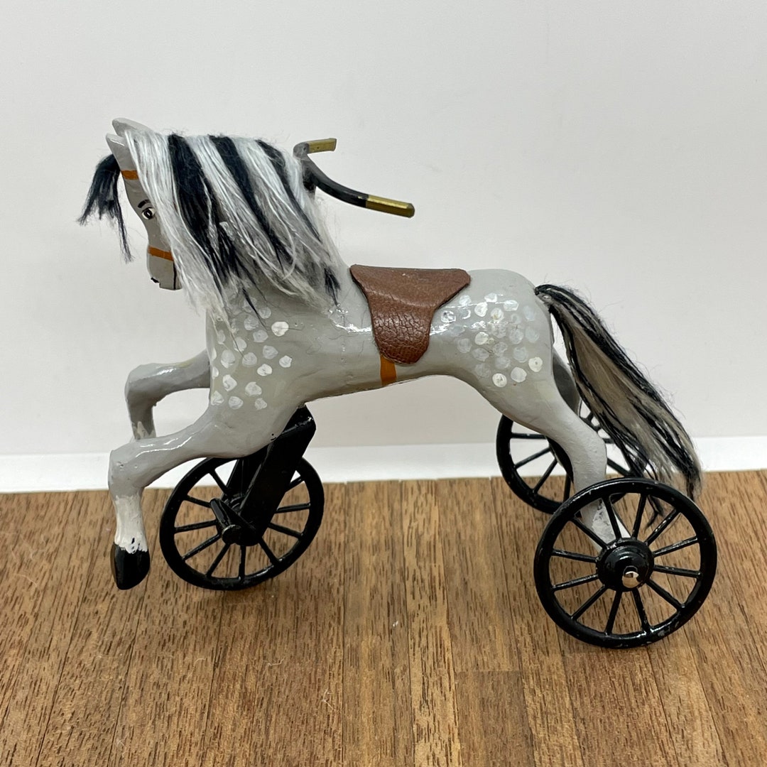 Miniature Handmade Rocking Horse Tricycle, 1/12 Scale Etsy