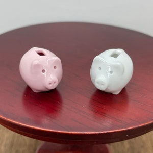  9 Gold Pig Lucky Porcelain Fortune Pig Money Box Piggy Bank :  Toys & Games