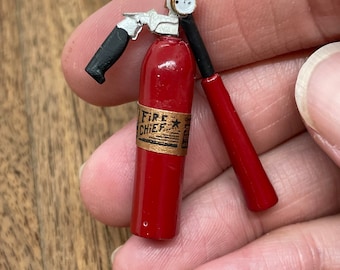 Miniature handmade fire extinguisher, 1/12 scale