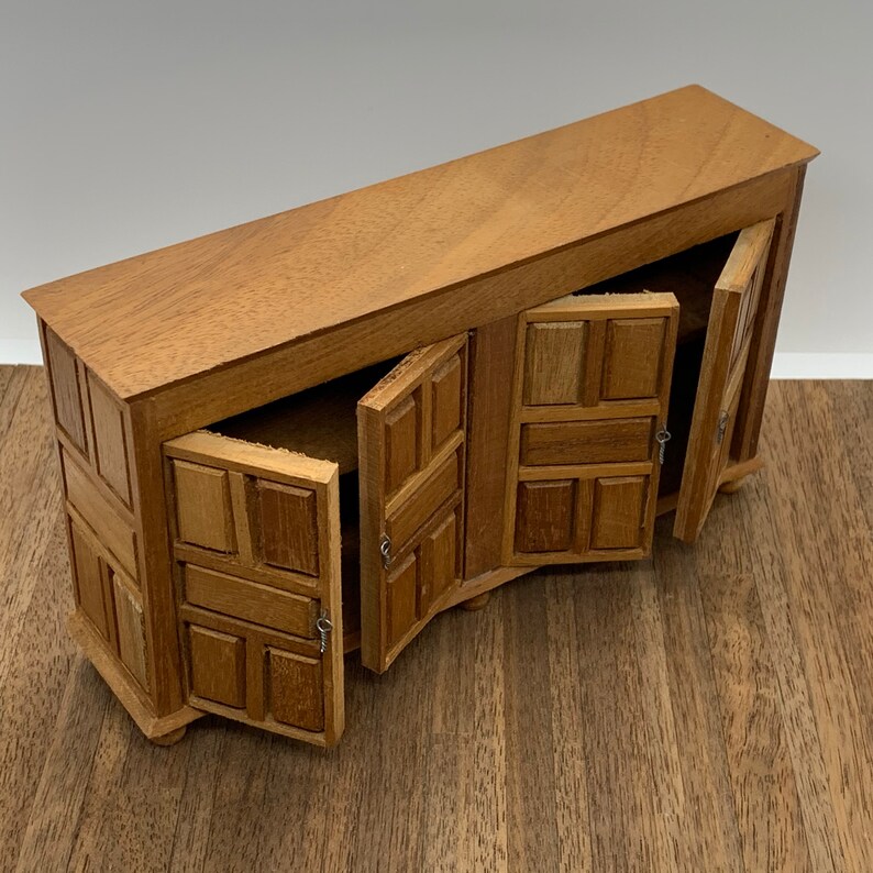 112 scale Handcrafted armoire and cabinet set
