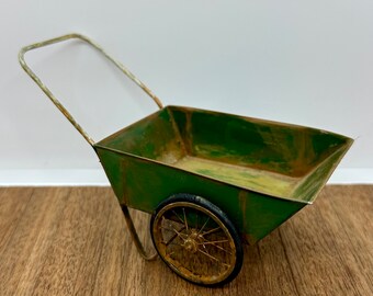 Miniature handmade garden wheelbarrow, 1/12 scale