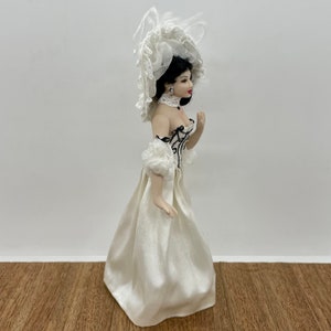 Miniature handmade porcelain doll, 1/12 scale image 4