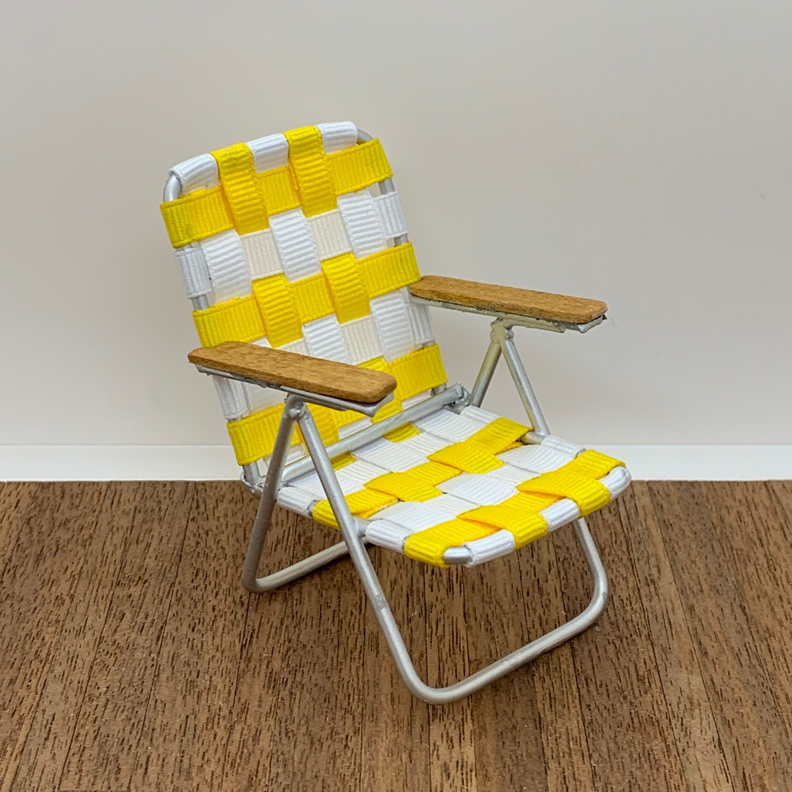 Miniature Handmade Retro Lawn Chair, 1/12 Scale - Etsy Canada