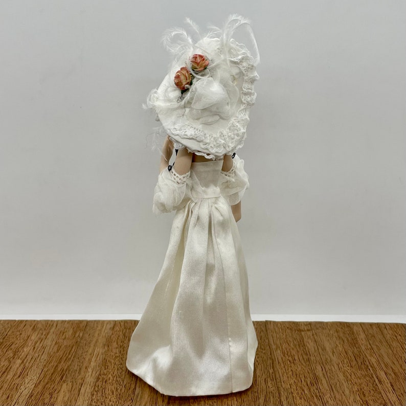 Miniature handmade porcelain doll, 1/12 scale image 5