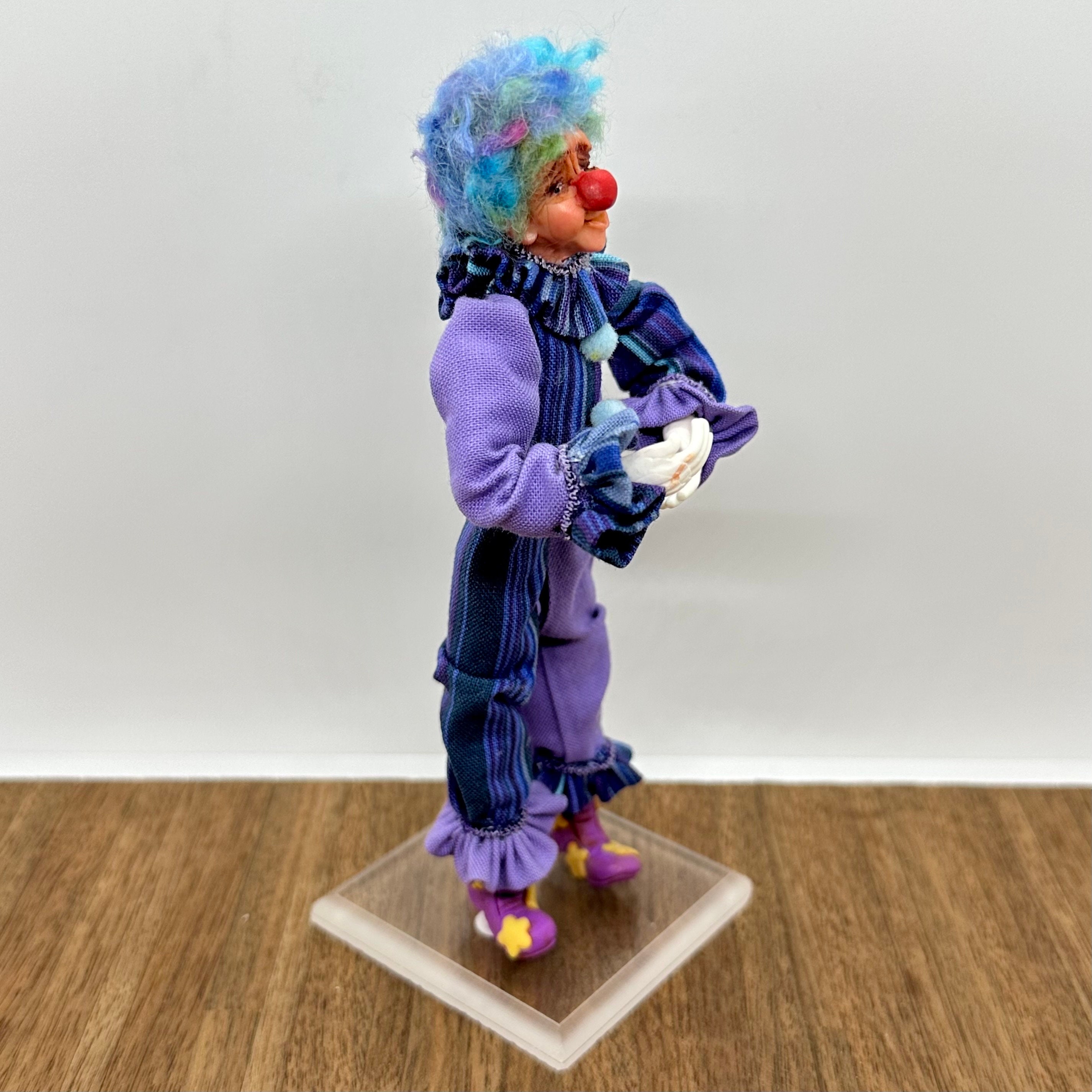 Miniature Handmade Clown Doll, 1/12 Scale - Etsy