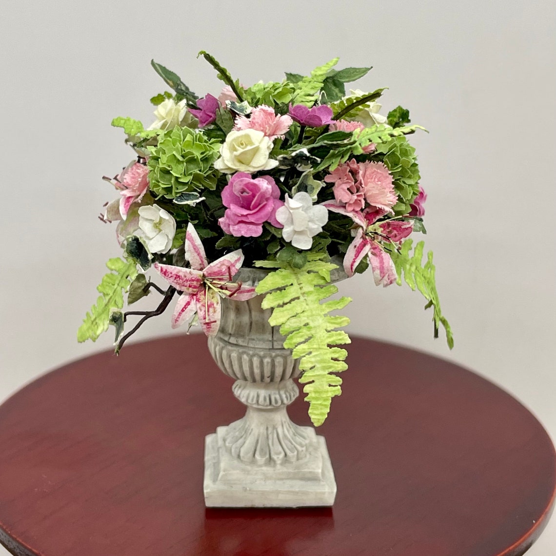 Miniature Handmade Flower Arrangement 1/12 Scale Etsy