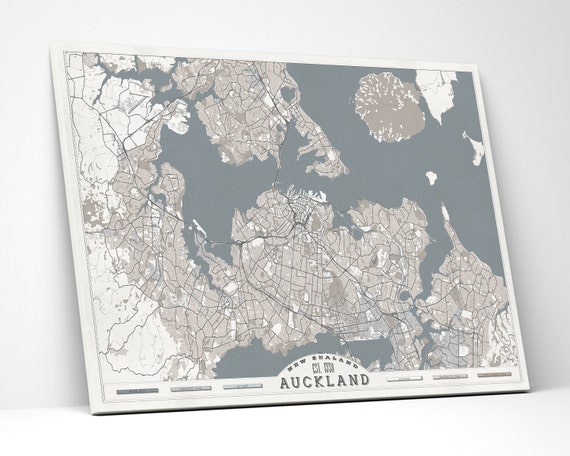 Auckland Canvas Print New Zealand Nz City Map Soft Pastel Auckland Canvas Print New Zealand Nz