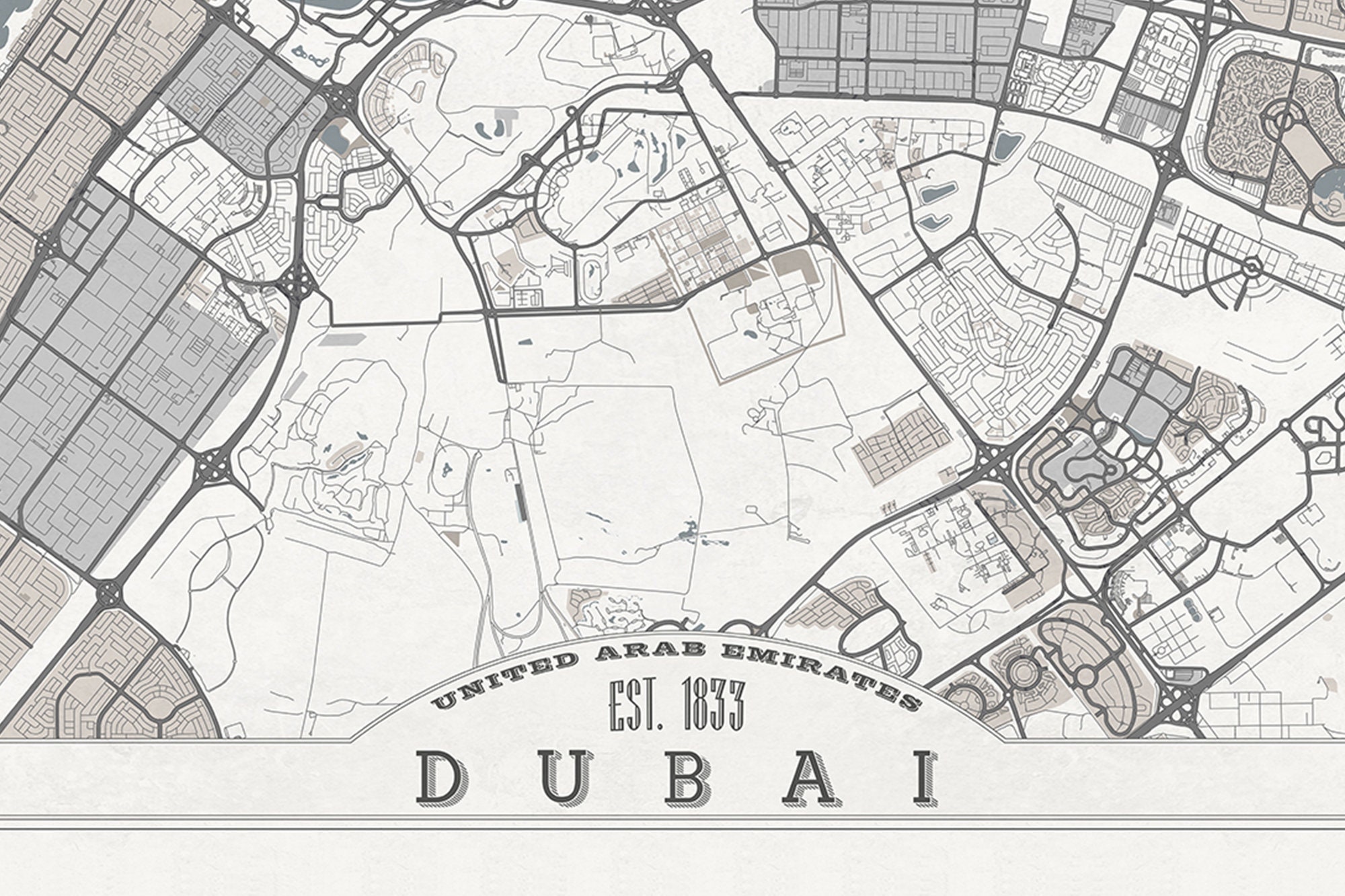 DUBAI UAE Canvas Print Large Wall Art United Arab Emirates Etsy