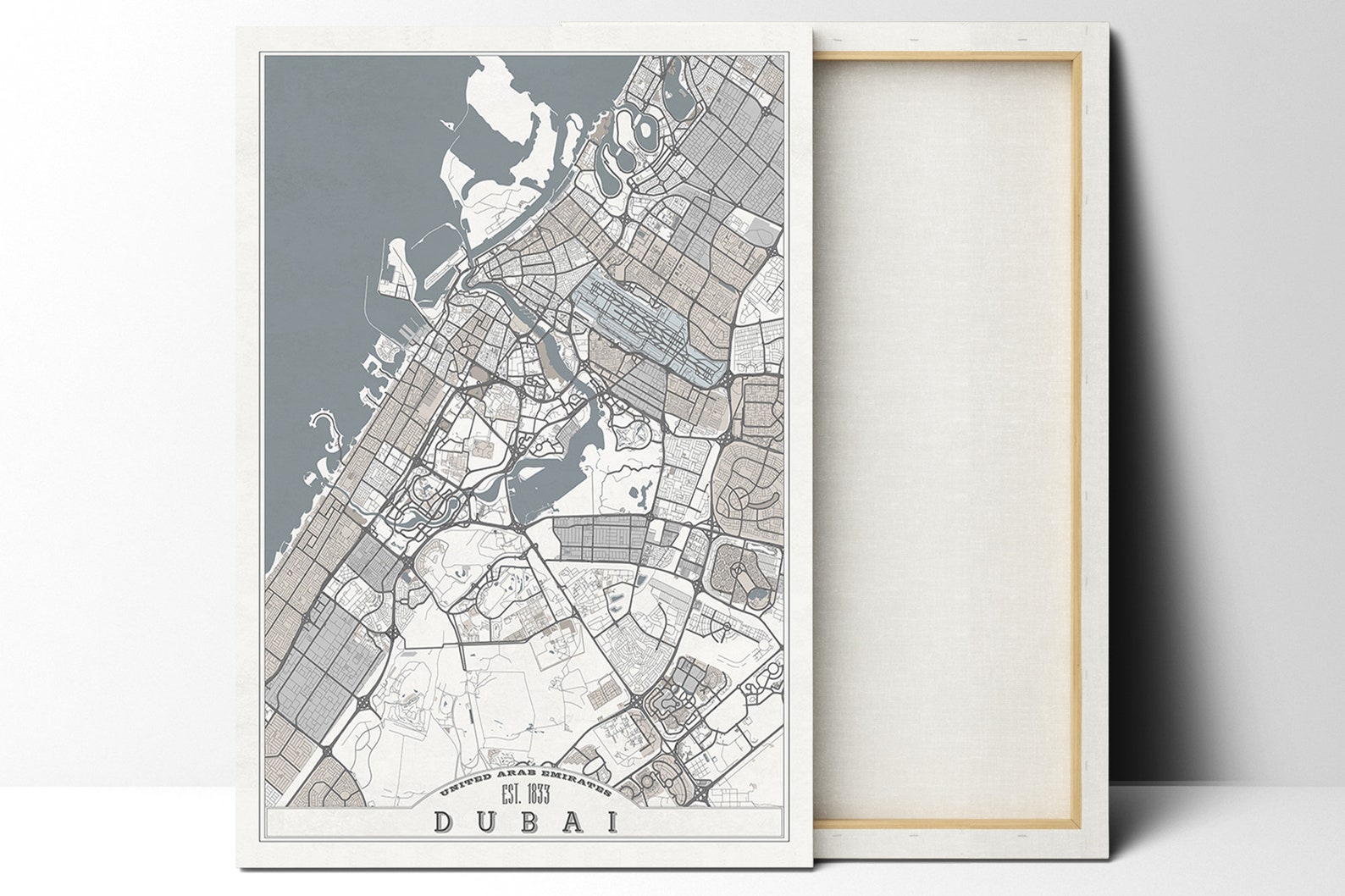 DUBAI UAE Canvas Print Large Wall Art United Arab Emirates Etsy
