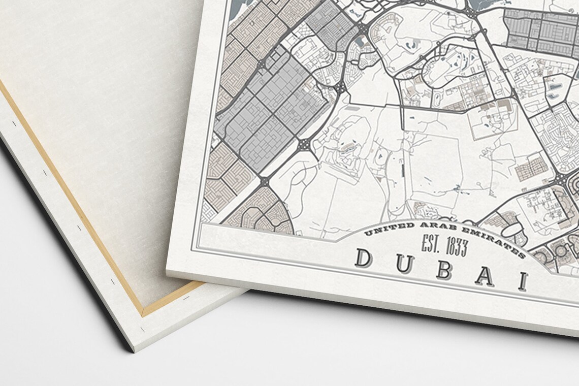 DUBAI UAE Canvas Print Large Wall Art United Arab Emirates Etsy