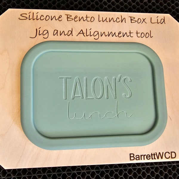 Silicone Bento Box Jig | Digital Download | Laser File | Star seller| SVG | Lightburn Glowforge Files | Alignment tool