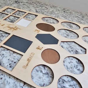 Leather Patch Jig | KW customs patch alignment tool | Glowforge | Template