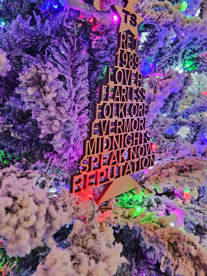 Taylor Swift Album Ornament Eras Tour Christmas Tree Farm Etsy