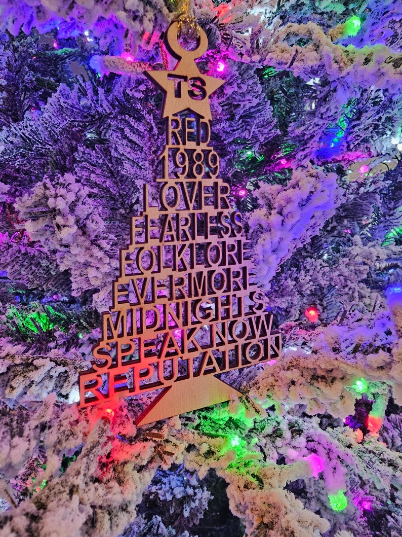 Taylor Swift Album Ornament Eras Tour Christmas Tree Farm Etsy