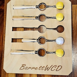 Baseball and Softball bat and ball laser cut jig | Digital File | Instant download